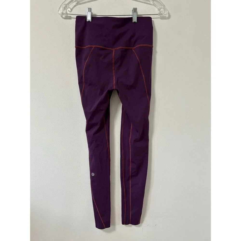 Lululemon Align High Rise Ankle Leggings‎ Plum Purple Womens Size 4